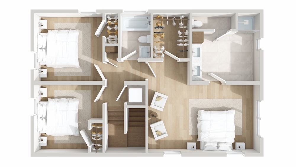 Harborview Manor floor plan B 1st floor